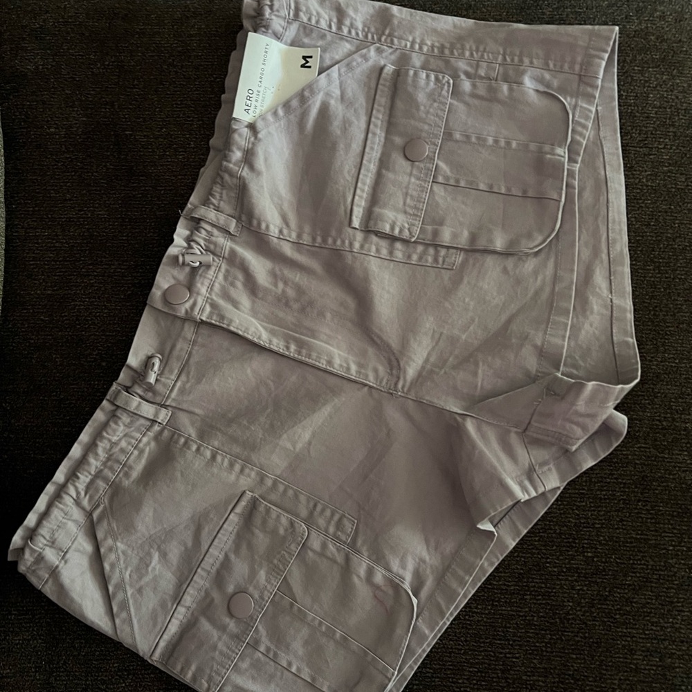 Women's Gray Cargo Shorts
